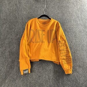 Lauren Daigle Still Rolling Stones "Rise Up" Yellow Crewneck Sweatshirt Size M